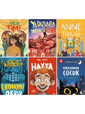 Timaş Çocuk 3.4 ve 5.sınıf Hikaye Seti Anne Terliği Iyilik Timi Mırıldanan Çocuk Hayta Ekonomi Ok Yıldızlara Yak