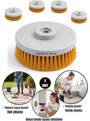 Halı ve Koltuk Yıkama Fırçası ( 5 Adet )