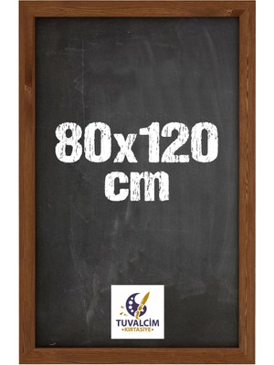 Tuvalcim Kırtasiye 80X120 cm Duvara Ahşap Çerçeve Kara Yazı Tahtası