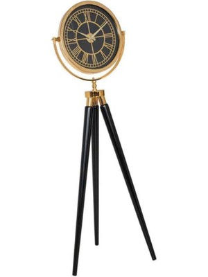 Feyza Design Şık Gold Tripot Ayaklı Saat ile Tarzınızı Yansıtın