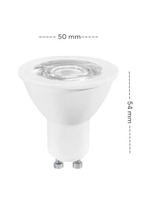 GU10 LED Ampul 4.5W 6500K Beyaz Işık – 350LM, 36° Işık Açısı, 10'lu Ekonomik Paket, Enerji Sınıfı F – 15.000 Saat Ömür