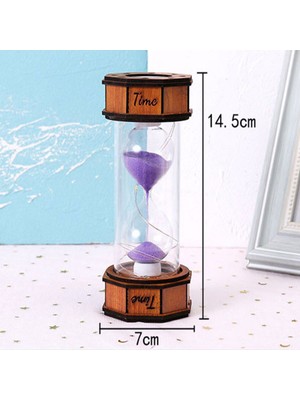 Feyza Design Renkli Işıklı Kum Saati, Modern ve Şık Tasarım, Dekoratif Saat