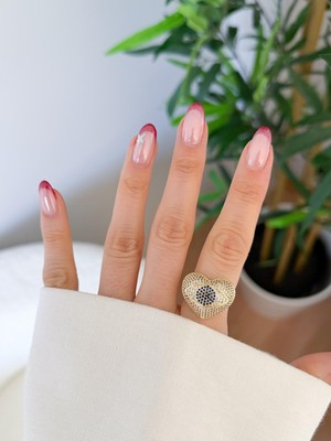 Venüs Design Çelik Kalpli Yüzük (Ayarlanabilir)