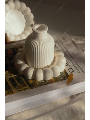 Şık Iskoç Vazo ve Bubble Tabak Seti, Dekoratif ve Modern Tasarım