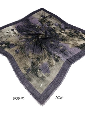 Ejona Flamlı Pamuk Eşarp