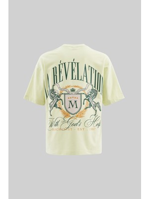 Machinist Erkek La Revelation Printed Oversi̇ze Ti̇şört Yeşil