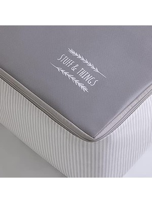 4'lü Gri Renk Stuff & Things Altı Hurç Set