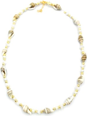 Royaleks Deniz Kabuğu Kolye - Beyaz