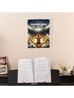 Sarı Kırmızı Taraftarlara Özel Kanvas Tablo