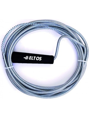 Lavabo Açma Teli, 6 mm Kalınlık, Dayanıklı, Metal Tel, Lavabo ve Gider Borusu Açacağı, Tıkanıklık Giderici, Spiral Tel, Ergonomik Sap, Kolay Kullanım, Lavabo, Tuvalet, Banyo, Gider Açıcı (5 M)