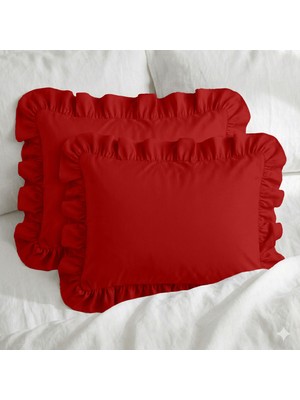 Sabia %100 Pamuk Soft Touch 50X60 cm Fırfırlı Yastık Kılıfı Seti