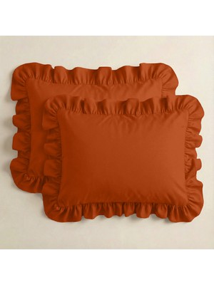 Sabia %100 Pamuk Soft Touch 50X60 cm Fırfırlı Yastık Kılıfı Seti