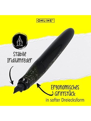 Online Dolma Kalem Air Rose | Ergonomik Üçgen Tasarımlı Kaliteli Dolma Kalem | Iridyum Yay, Genişlik M | Doldurulabilir: Kombine Kartuş Veya Standart Kartuş | Mavi Mürekkep Kartuşu Dahil