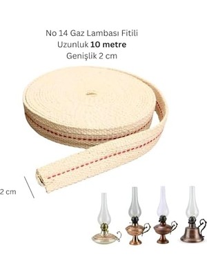 Gaz Lambası Fitili 10 Metre Büyük Boy Kandil Fitili Genişlik 2 cm