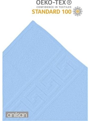 2'li Mavi Havlu SETI%100 Pamuk - 1 Adet El Havlusu 50X90 ve 1 Adet Banyo Havlusu 70X140 Mavi