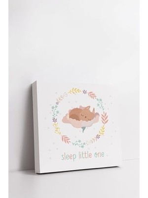 Sleep One | Bebek Odasına Özel Kanvas Tablo 25 x 25 cm Ölçüsündedir.