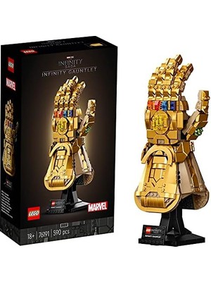 Sonsuzluk Eldiveni 76191 – Yetişkinler Için Yılbaşı Hediyesi Fikri, Sonsuzluk Taşları ve Açıklama Tableti Içeren Sağlam Standa Sahip Yaratıcı Koleksiyonluk Model Yapım Seti (590 Parça)