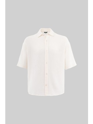 Machinist Erkek Basic Cotton Gömlek Beyaz