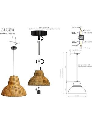Casame K.boy Bamboo Tekli 1XE27