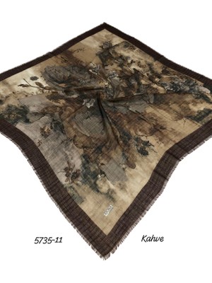 Ejona Flamlı Pamuk Eşarp