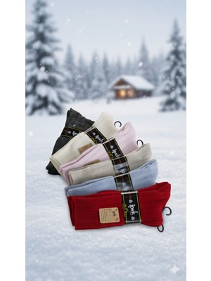 Class İpek Class Ipek Yün Soket Bayan Çorabı; Dikişsiz; Soft Yıkama Parfümlü; 6'lı Paket; 36-40