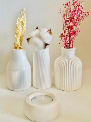 Şık Modern Dekoratif Vazo Seti, Estetik ve Zarif Tasarım