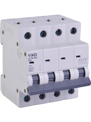4VTB-4B40 Otomatik Sigorta 4,5ka B Tipi 4 Kutup 40A