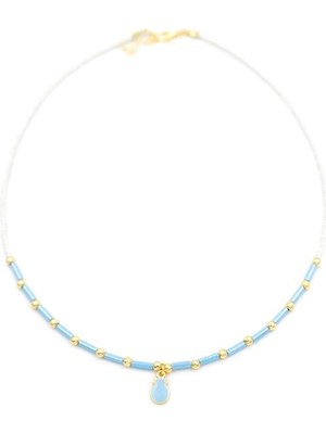 Royaleks Boncuk Ananas Kolye - Beyaz