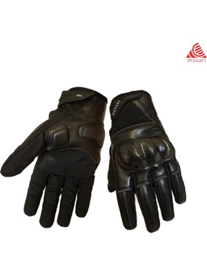 Motari Kavra Shoftshell Rüzgar Geçirmez, Suya Dayanıklı, Dokunmatik Kışlık Motosiklet Eldiveni