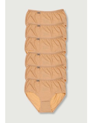 Tutku Kadın Ten 12 Li Yüksek Bel Lastikli Ribana Likralı Bato-Ten-S