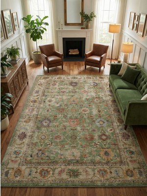 Rose'n Home Arte VN009 Vintage Klasik Desenli Dekoratif Şönil Halı