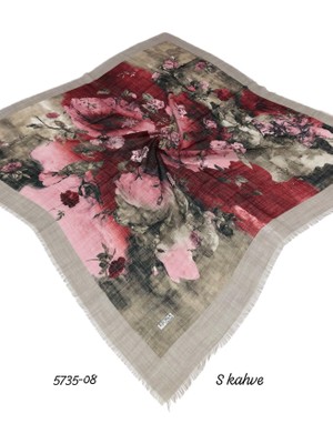 Ejona Flamlı Pamuk Eşarp