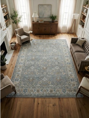 Rose'n Home Arte VN028 Vintage Klasik Desenli Dekoratif Şönil Halı