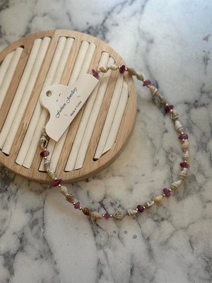 Royaleks Deniz Kabuğu Kolye - Mor