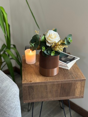 Şık Bohem Tarzda Dekoratif Vazo, Zarif ve Modern Tasarım