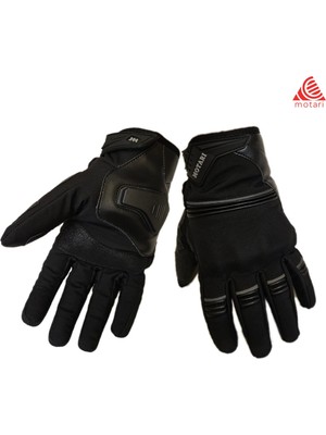 Motari City Shoftshell Rüzgar Geçirmez, Dokunmatik, Kışlık Motosiklet Eldiveni