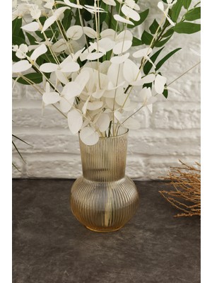 Şeffaf Cam Vazo, Dekoratif Balık Figürlü, 18 Cm, Estetik ve Şık Tasarım