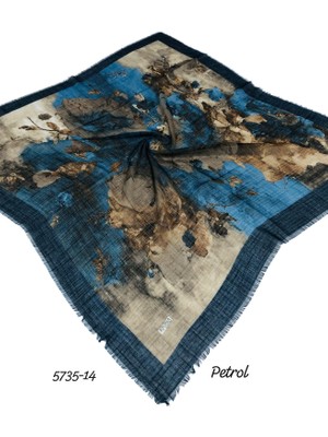 Ejona Flamlı Pamuk Eşarp