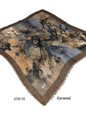 Ejona Flamlı Pamuk Eşarp