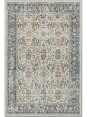 Rose'n Home Arte VN037 Vintage Klasik Desenli Dekoratif Şönil Halı