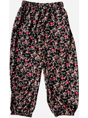 Eruzan Giyim Çocuk Rahat Kesim Lastikli Viskon Kumaş Desenli Şalvar