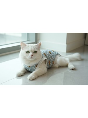 Carites Ameliyat Sonrası Yara Yerini Koruyan Kedi Tulumu