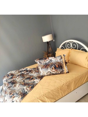 Neda Home Çift Kişilik Dijital Baskı Leopar Desenli Nevresim Takımı