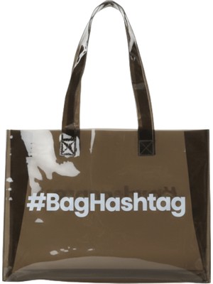 Baghashtag Siyah Şeffaf Plaj Çantası Su Geçirmez Silikon/Plastik Malzeme ile Büyük Boy