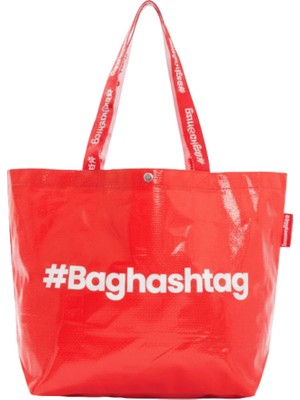 Baghashtag Kırmızı Kum Tutmaz Büyük Boy Plaj Çantası