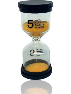 Feyza Design Özel Turuncu Renk Kum Saati, 5 Dakika Süreli, Dekoratif ve Şık Tasarım