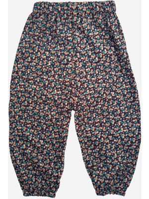 Eruzan Giyim Çocuk Rahat Kesim Lastikli Viskon Kumaş Desenli Şalvar