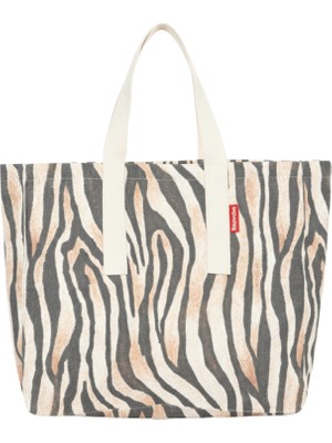 Baghashtag Leopra Baskılı Gabardin Bez Çanta
