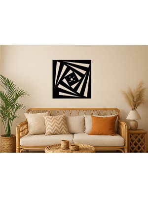 Alteks Dekor Modern Geometrik Siyah Mdf Duvar Dekoru,cnc Router Kesim, Duvar Süsü