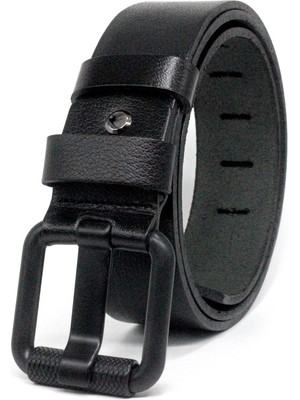 Erkekler İçin Livize Hakiki Deri Kot Kemeri 4,5 cm Düz Desenli Günlük Kullanımda Şık